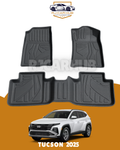 Hyundai Tucson 3 pcs  2025 TPE Floor Mats Black