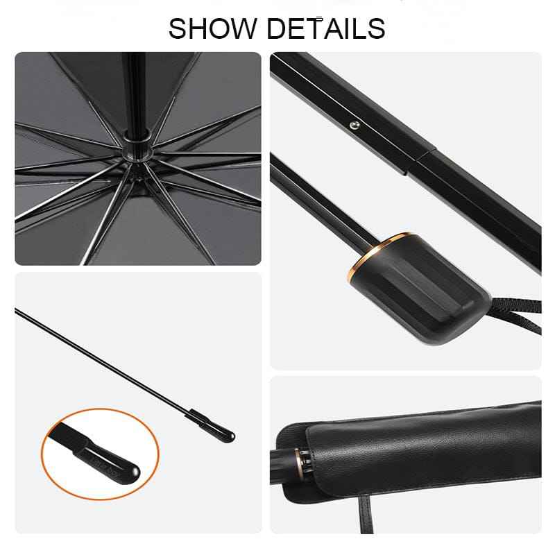 Car Front Screen Sunshade / Curtains Umbrella For Windshield UV Reflecting Foldable Universal - Premium Car Accessories by RJCARHUB Pakistan