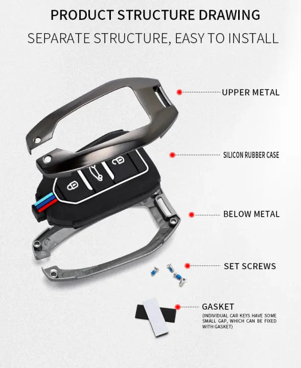Hyundai Tucson / Elentra 2021 - 2024 Metal Key Cover Premium – Luxury Alloy Remote Key Protection Case - Premium Car Accessories by RJCARHUB Official Pakistan