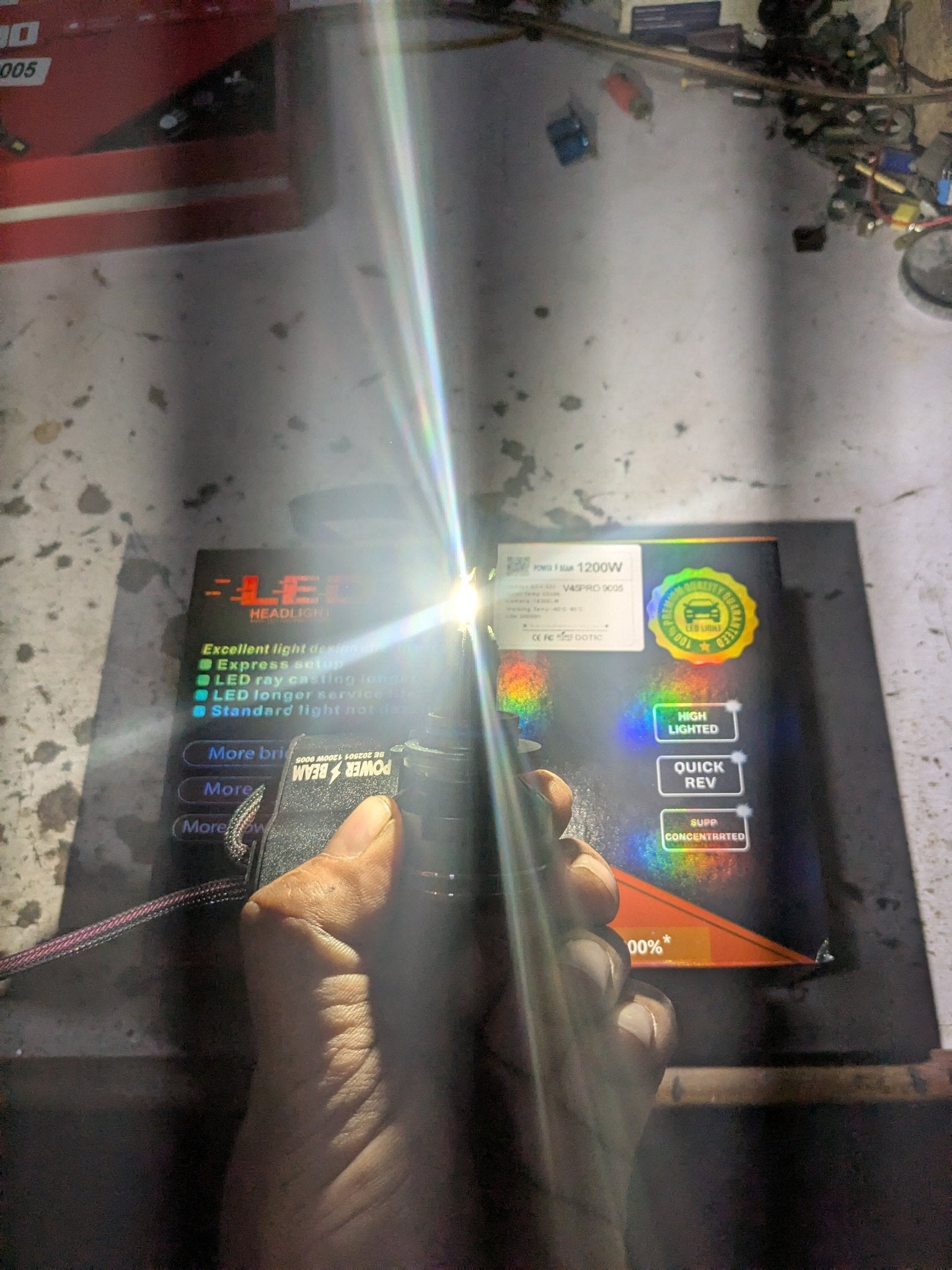 LED Light H4 High - Power LED Headlight Bulbs for Cars ( 1200W Made China ) - Premium Car Accessories by RJCARHUB Pakistan