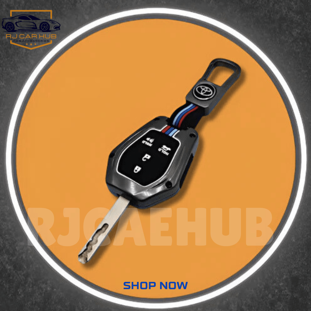 Toyota Corlla GLi Simple Metal Key Cover Premium – Luxury Alloy Remote Key Protection Case - Premium Car Accessories by RJCARHUB Official Pakistan