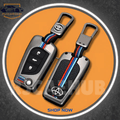 Toyota Corolla 2015 Grande Flip key Metal Key Cover Premium – Luxury Alloy Remote Key Protection Case - Premium Car Accessories by RJCARHUB Official Pakistan