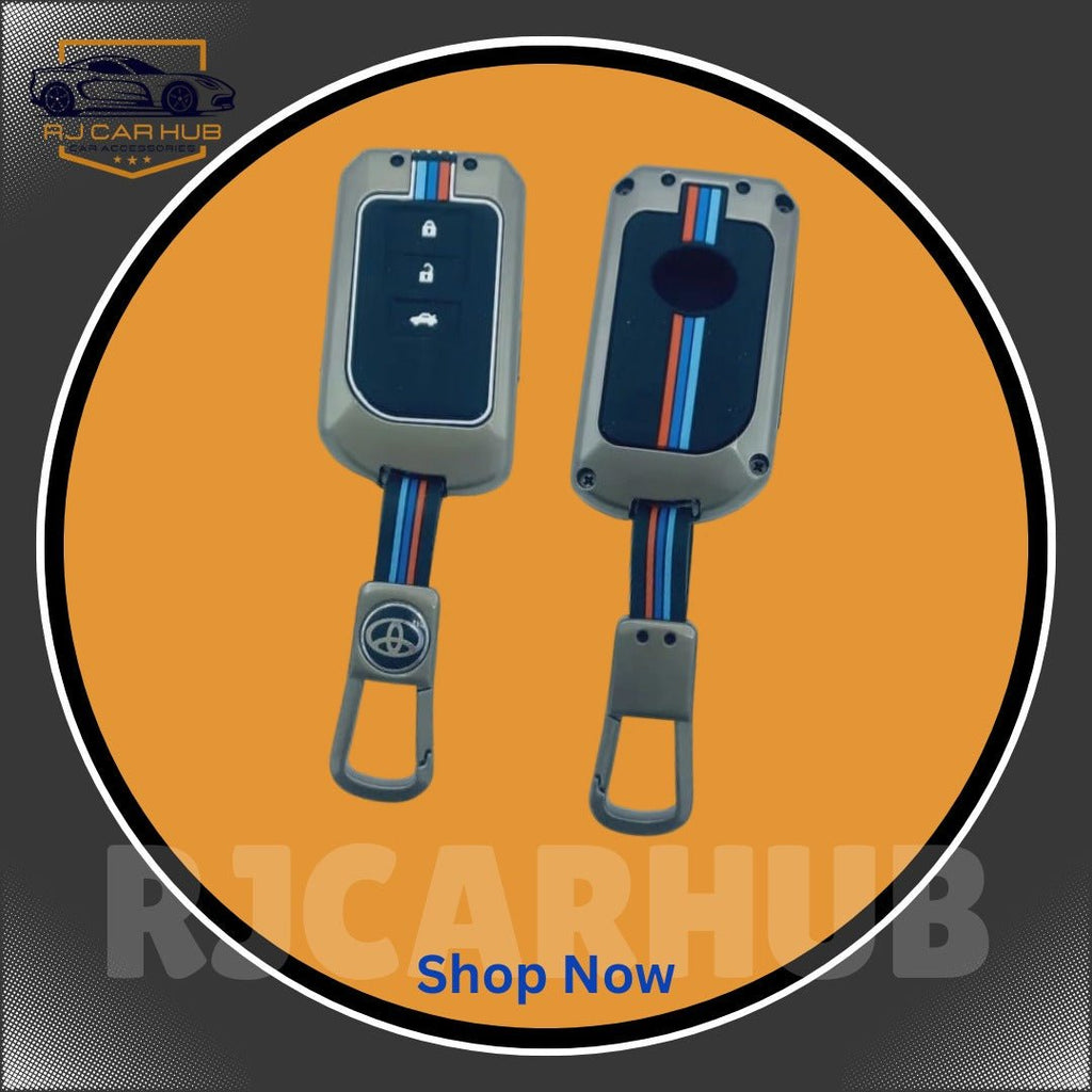 Toyota Yaris 1.5 Metal Key Cover Premium – Luxury Alloy Remote Key Protection Case - Premium Car Accessories by RJCARHUB Official Pakistan